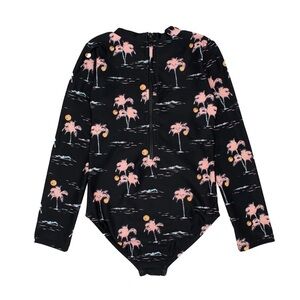 Feather 4 Arrow //WAVE CHASER SURF SUIT, long sleeve. Aloha Nights. Girls 10